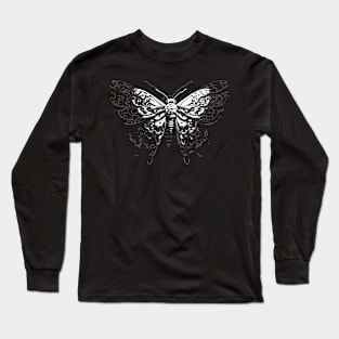 moth tattoo design Long Sleeve T-Shirt